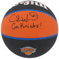 Charlie Ward Signed New York Knicks Wilson City Full Size Basketball w/Go Knicks - WARBSK207 - Charlie Ward Signed New York Knicks Wilson City Full Size Basketball w/Go Knicks product image