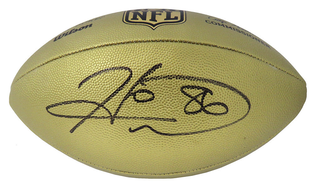 Hines Ward Signed Wilson Duke Gold Metallic NFL Full Size Replica Football - WARFTB302 - Hines Ward Signed Wilson Duke Gold Metallic NFL Full Size Replica Football product image