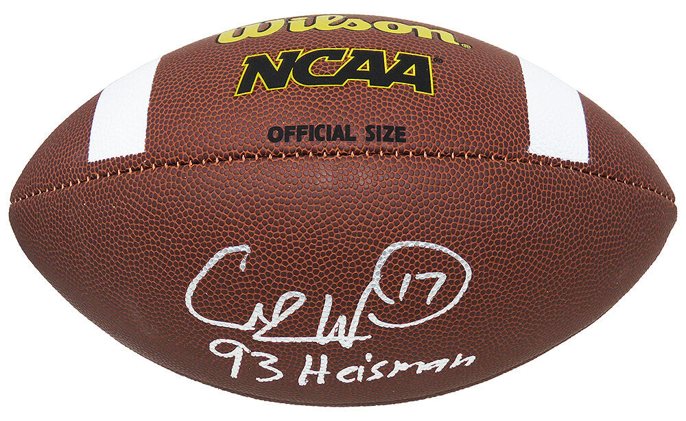 Charlie Ward Signed Wilson NCAA Full Size Football w/93 Heisman - WARFTB310 - Charlie Ward Signed Wilson NCAA Full Size Football w/93 Heisman product image
