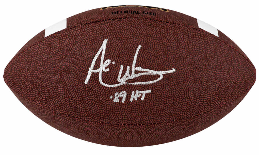 Andre Ware Signed Wilson NCAA Full Size Football w/89'HT - WARFTB330 - Andre Ware Signed Wilson NCAA Full Size Football w/89'HT product image