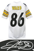 Hines Ward Signed White Custom Football Jersey - WARJRY301 - Hines Ward Signed White Custom Football Jersey product image