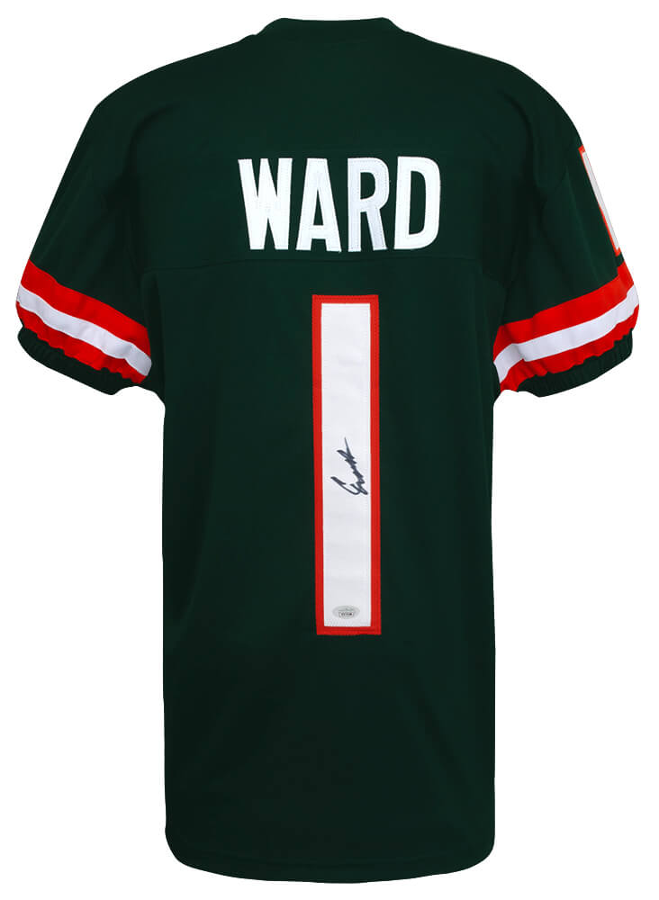 Cam Ward Signed Green Custom College Football Jersey - (JSA) - WARJRY335 - Cam Ward Signed Green Custom College Football Jersey - (JSA) product image