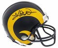 Kurt Warner Signed Rams Throwback Riddell Mini Helmet (Beckett) - WARMIN301 - Kurt Warner Signed Rams Throwback Riddell Mini Helmet (Beckett) product image