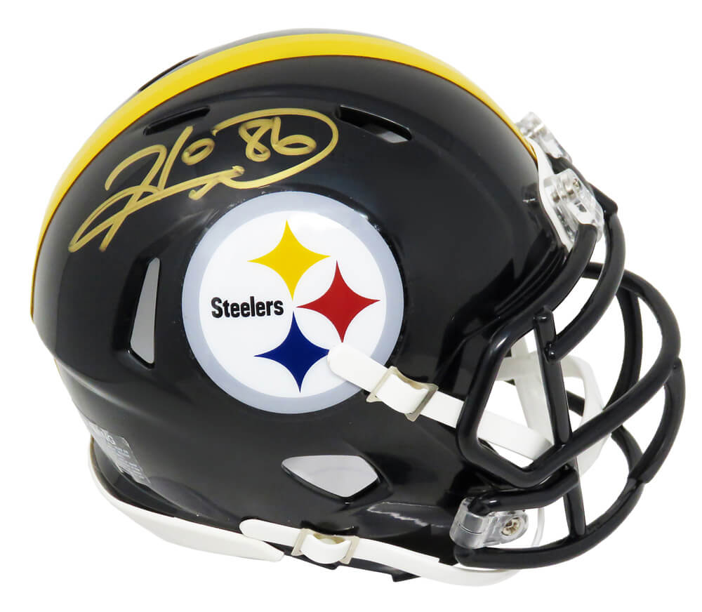 Hines Ward Signed Pittsburgh Steelers Riddell Speed Mini Helmet - WARMIN310 - Hines Ward Signed Pittsburgh Steelers Riddell Speed Mini Helmet product image