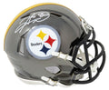 Hines Ward Signed Pittsburgh Steelers Chrome Riddell Speed Mini Helmet - WARMIN311 - Hines Ward Signed Pittsburgh Steelers Chrome Riddell Speed Mini Helmet product image