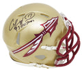 Charlie Ward Signed Florida State Seminoles Riddell Speed Mini Helmet w/93 Heisman - WARMIN330 - Charlie Ward Signed Florida State Seminoles Riddell Speed Mini Helmet w/93 Heisman product image