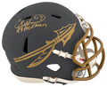 Charlie Ward Signed Florida State Seminoles SLATE Riddell Speed Mini Helmet w/Heisman'93 - WARMIN335 - Charlie Ward Signed Florida State Seminoles SLATE Riddell Speed Mini Helmet w/Heisman'93 product image