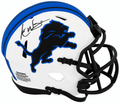 Andre Ware Signed Detroit Lions LUNAR Riddell Speed Mini Helmet - WARMIN341 - Andre Ware Signed Detroit Lions LUNAR Riddell Speed Mini Helmet product image