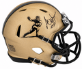 Andre Ware Signed Heisman Trophy Logo Gold Riddell Speed Mini Helmet w/89'HT - WARMIN342 - Andre Ware Signed Heisman Trophy Logo Gold Riddell Speed Mini Helmet w/89'HT product image