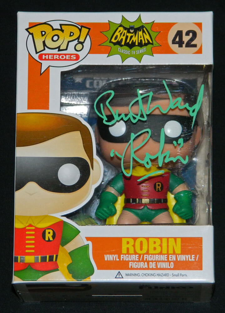 Burt Ward Signed Robin Funko Pop Vinyl Doll w/Robin - WAROTH500 - Burt Ward Signed Robin Funko Pop Vinyl Doll w/Robin product image