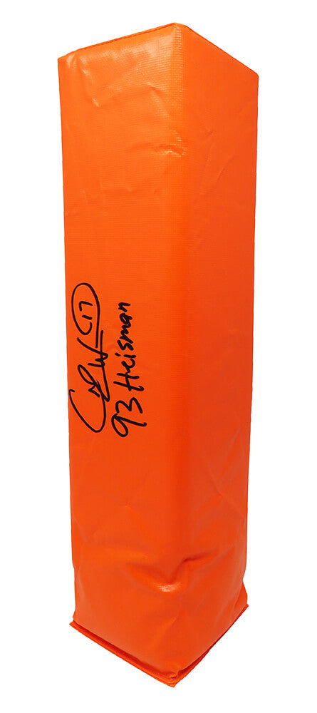 Charlie Ward Signed Orange Endzone Pylon w/93 Heisman - WARPYL300 - Charlie Ward Signed Orange Endzone Pylon w/93 Heisman product image
