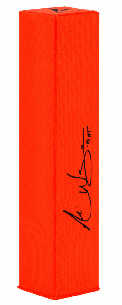 Andre Ware Signed BSN Orange Football Endzone Pylon w/89'HT - WARPYL325 - Andre Ware Signed BSN Orange Football Endzone Pylon w/89'HT product image