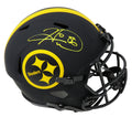 Hines Ward Signed Pittsburgh Steelers Eclipse Black Matte Riddell Full Size Speed Replica Helmet - WARREP314 - Hines Ward Signed Pittsburgh Steelers Eclipse Black Matte Riddell Full Size Speed Replica Helmet product image