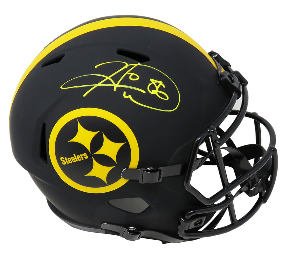 Hines Ward Signed Pittsburgh Steelers Eclipse Black Matte Riddell Full Size Speed Replica Helmet - WARREP314 - Hines Ward Signed Pittsburgh Steelers Eclipse Black Matte Riddell Full Size Speed Replica Helmet product image