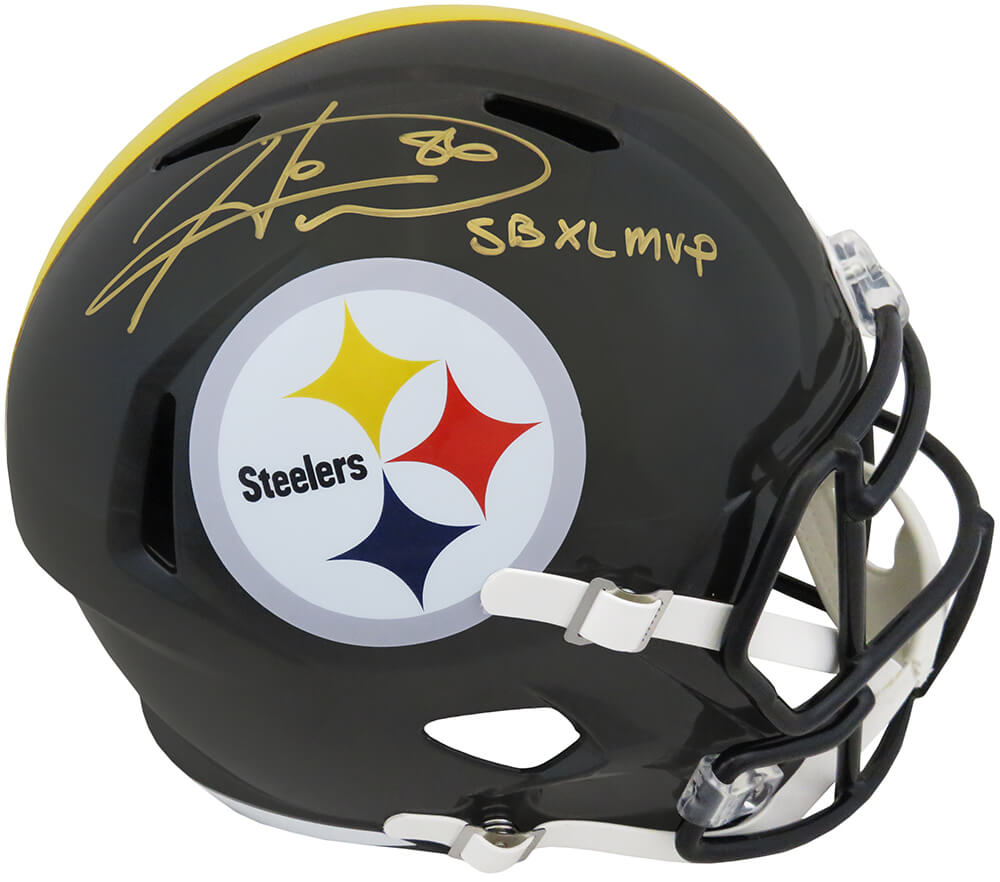 Hines Ward Signed Pittsburgh Steelers Riddell Full Size Speed Replica Helmet w/SB XL MVP - WARREP320 - Hines Ward Signed Pittsburgh Steelers Riddell Full Size Speed Replica Helmet w/SB XL MVP product image