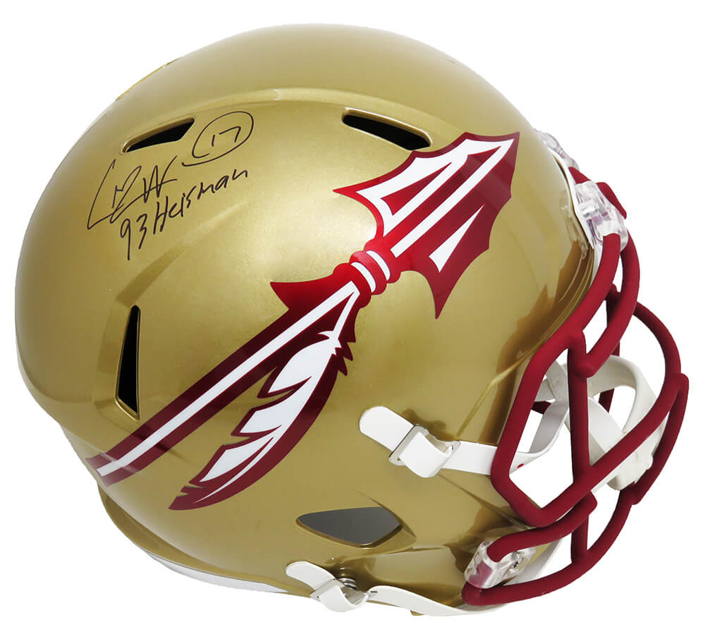 Charlie Ward Signed Florida State Seminoles Riddell Full Size Replica Helmet w/93 Heisman - WARREP330 - Charlie Ward Signed Florida State Seminoles Riddell Full Size Replica Helmet w/93 Heisman product image