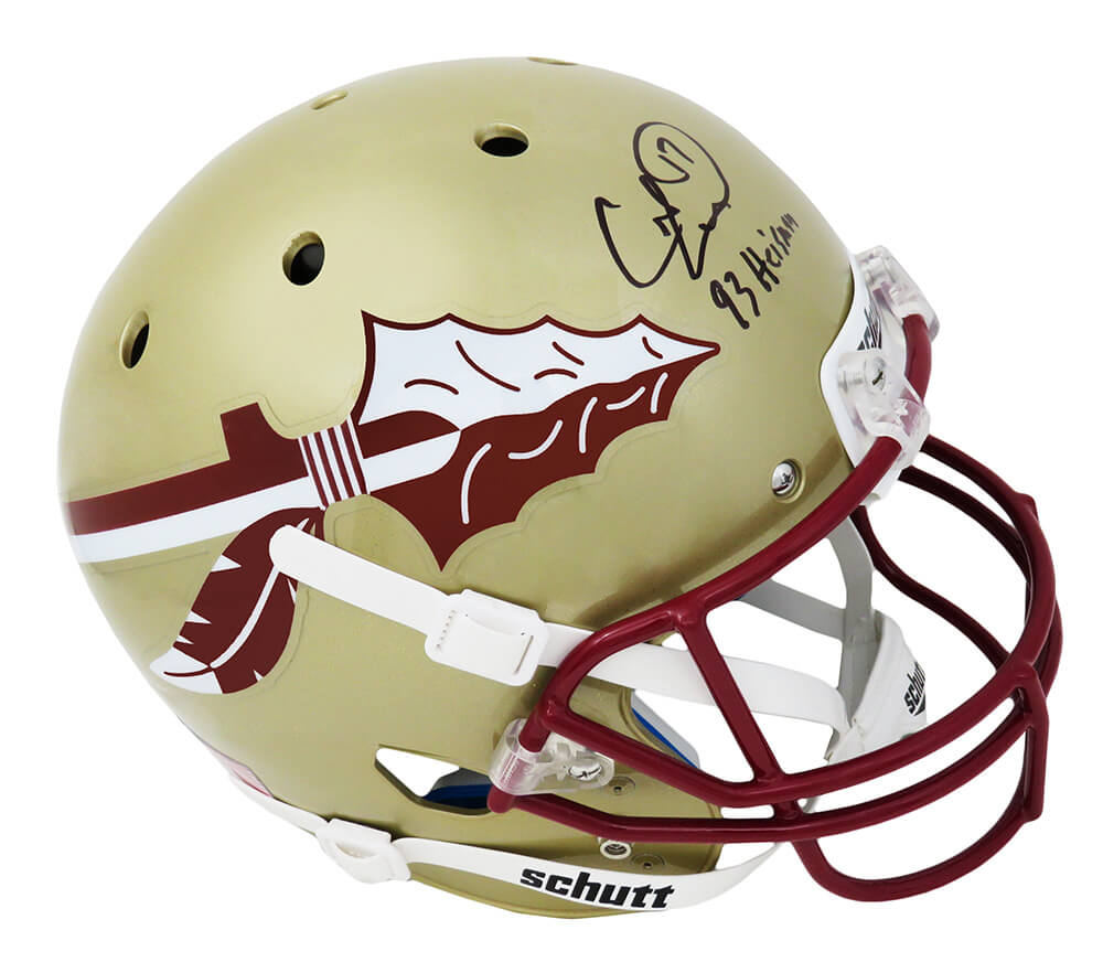 Charlie Ward Signed Florida State Schutt Full Size Replica Helmet w/93 Heisman - WARREP334 - Charlie Ward Signed Florida State Schutt Full Size Replica Helmet w/93 Heisman product image