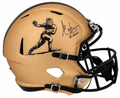 Andre Ware Signed Heisman Trophy Logo Gold Riddell Full Size Speed Replica Helmet w/89 Heisman - WARREP352 - Andre Ware Signed Heisman Trophy Logo Gold Riddell Full Size Speed Replica Helmet w/89 Heisman product image