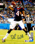 Deshaun Watson Signed Houston Texans Passing Action 8x10 Photo (Beckett) - WAT08P300 - Deshaun Watson Signed Houston Texans Passing Action 8x10 Photo (Beckett) product image