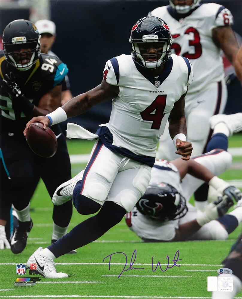 Deshaun Watson Signed Houston Texans Action 16x20 Photo - (Beckett) - WAT16P310 - Deshaun Watson Signed Houston Texans Action 16x20 Photo - (Beckett) product image