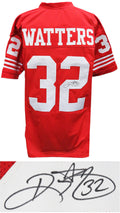 Ricky Watters Signed Red Throwback Custom Jersey - WATJRY300 - Ricky Watters Signed Red Throwback Custom Jersey product image