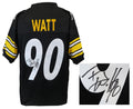 T.J. (TJ) Watt Signed Black Custom Football Jersey - WATJRY330 - T.J. (TJ) Watt Signed Black Custom Football Jersey product image