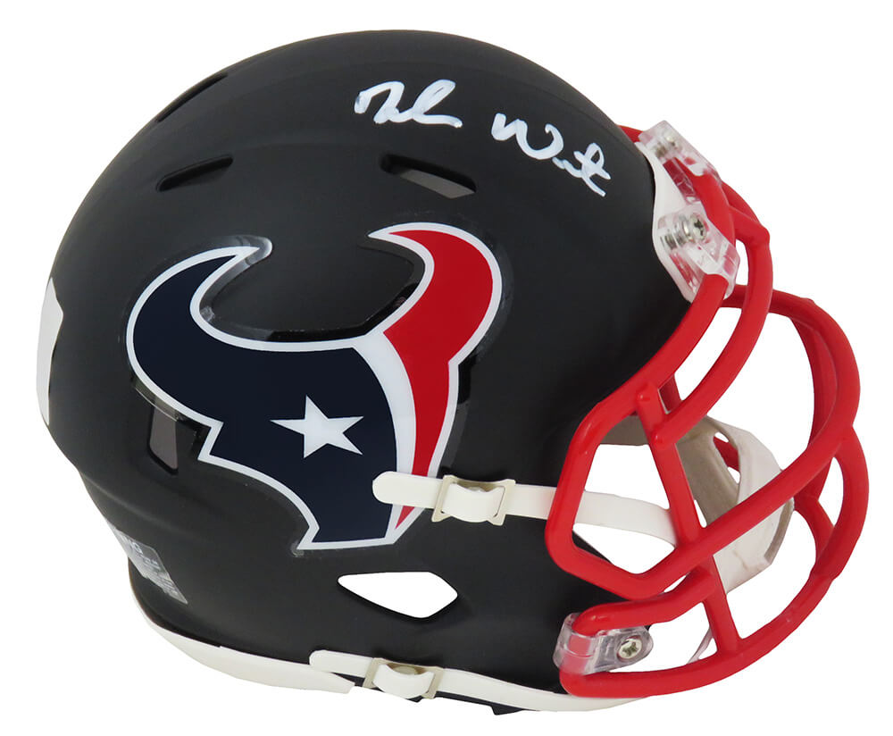 Deshaun Watson Signed Houston Texans Black Matte Riddell Speed Mini Helmet (Beckett) - WATMIN312 - Deshaun Watson Signed Houston Texans Black Matte Riddell Speed Mini Helmet (Beckett) product image