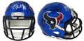 J.J. (JJ) Watt Signed Houston Texans Chrome Riddell Speed Mini Helmet - WATMIN330 - J.J. (JJ) Watt Signed Houston Texans Chrome Riddell Speed Mini Helmet product image