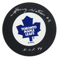 Harry Watson Signed Toronto Maple Leafs Logo Hockey Puck w/HOF'94 - WATPUC402 - Harry Watson Signed Toronto Maple Leafs Logo Hockey Puck w/HOF'94 product image