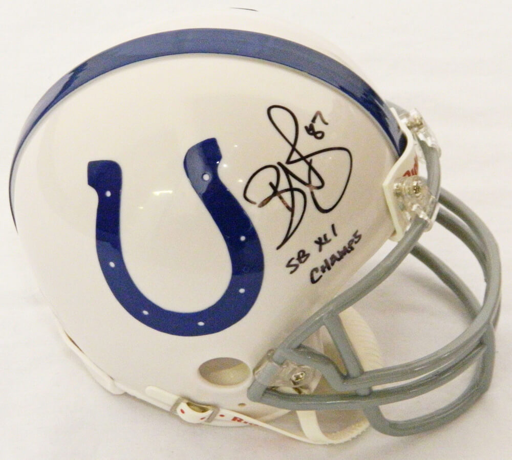 Reggie Wayne Signed Colts Riddell Mini Helmet w/SB XLI Champs - WAYMIN301 - Reggie Wayne Signed Colts Riddell Mini Helmet w/SB XLI Champs product image