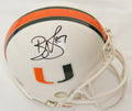 Reggie Wayne Signed Miami Hurricanes Riddell Mini Helmet - WAYMIN302 - Reggie Wayne Signed Miami Hurricanes Riddell Mini Helmet product image