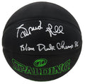 Spud Webb Signed Spalding Phantom Black With Green Lettering NBA Basketball w/Slam Dunk Champ 86 - WEBBSK203 - Spud Webb Signed Spalding Phantom Black With Green Lettering NBA Basketball w/Slam Dunk Champ 86 product image