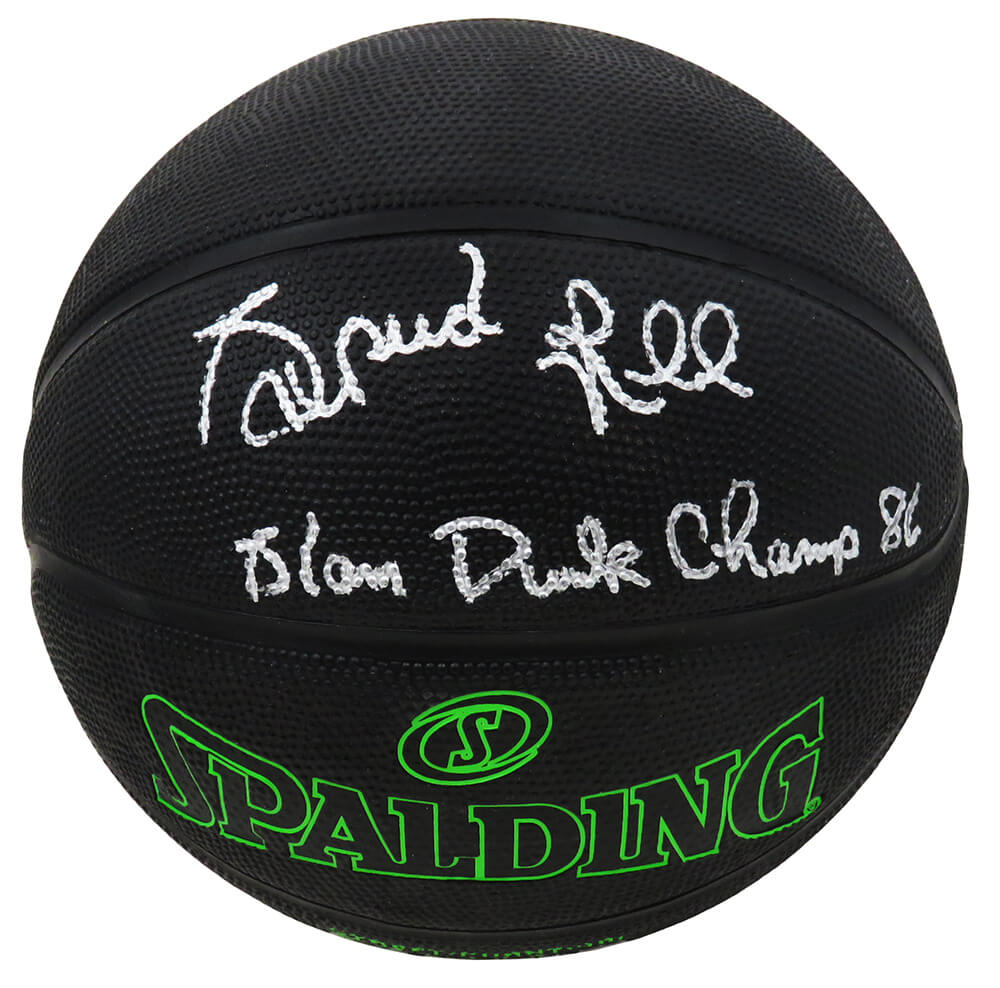 Spud Webb Signed Spalding Phantom Black With Green Lettering NBA Basketball w/Slam Dunk Champ 86 - WEBBSK203 - Spud Webb Signed Spalding Phantom Black With Green Lettering NBA Basketball w/Slam Dunk Champ 86 product image