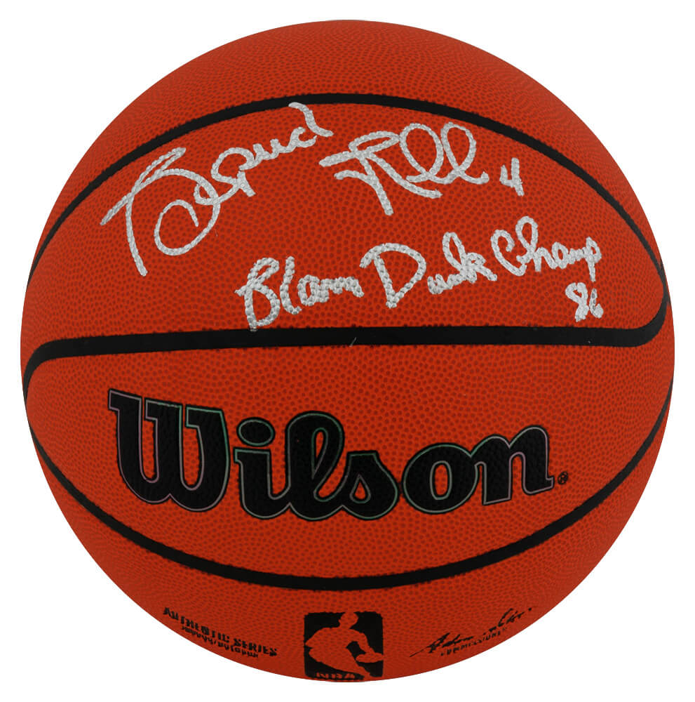 Spud Webb Signed Wilson Indoor/Outdoor NBA Basketball w/Slam Dunk Champ '86 - WEBBSK207 - Spud Webb Signed Wilson Indoor/Outdoor NBA Basketball w/Slam Dunk Champ '86 product image