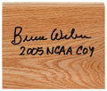 Bruce Weber Signed 5x6 Wood Floor Piece w/2005 NCAA COY - WEBFLO210 - Bruce Weber Signed 5x6 Wood Floor Piece w/2005 NCAA COY product image