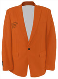 Bruce Weber Signed Mogu Men's Orange Blazer Sport Coat Jacket w/2005 NCAA COY, Final 4, Go Illini - WEBJRY210 - Bruce Weber Signed Mogu Men's Orange Blazer Sport Coat Jacket w/2005 NCAA COY, Final 4, Go Illini product image