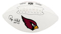 Roger Wehrli Signed Cardinals Wilson White Logo NFL Football w/HOF'07 - WEHFTB303 - Roger Wehrli Signed Cardinals Wilson White Logo NFL Football w/HOF'07 product image