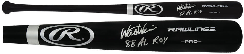 Walt Weiss Signed Rawlings Pro Stock Black Baseball Bat w/88 AL ROY - WEIBAT101 - Walt Weiss Signed Rawlings Pro Stock Black Baseball Bat w/88 AL ROY product image