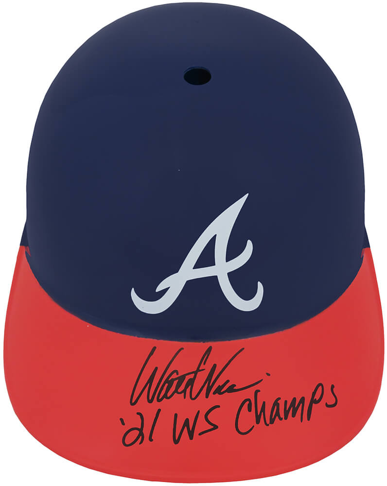 Walt Weiss Signed Atlanta Braves Souvenir Replica Batting Helmet w/2021 WS Champs - WEIBTH101 - Walt Weiss Signed Atlanta Braves Souvenir Replica Batting Helmet w/2021 WS Champs product image