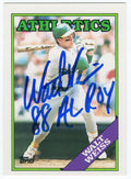 Walt Weiss Signed Oakland A's 1988 Topps Traded Rookie Baseball Trading Card w/88 AL ROY - WEICAR100 - Walt Weiss Signed Oakland A's 1988 Topps Traded Rookie Baseball Trading Card w/88 AL ROY product image