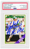 Walt Weiss Signed Oakland A's 1988 Topps Traded Rookie Baseball Card #126T w/88 AL ROY - (PSA Encapsulated) - WEICAR104 - Walt Weiss Signed Oakland A's 1988 Topps Traded Rookie Baseball Card #126T w/88 AL ROY - (PSA Encapsulated) product image