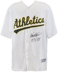 Walt Weiss Signed Oakland A's White Majestic Replica Baseball Jersey w/88 AL ROY - WEIJRY100 - Walt Weiss Signed Oakland A's White Majestic Replica Baseball Jersey w/88 AL ROY product image