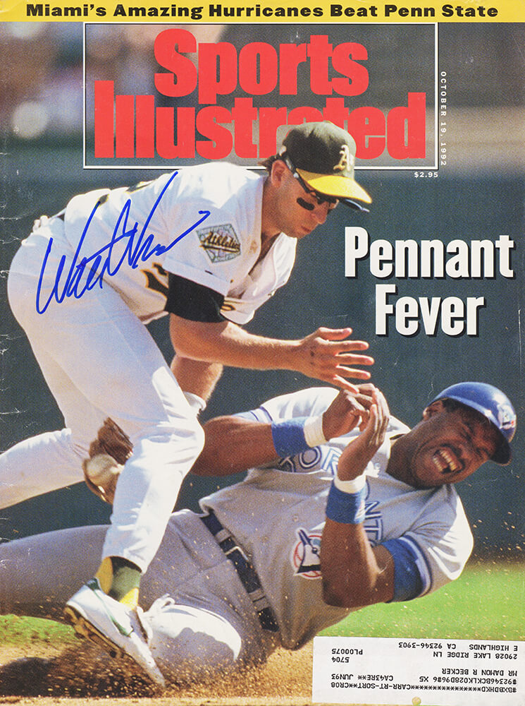 Walt Weiss Signed Signed Oakland A's 10-19-92 Sports Illustrated Original Magazine - WEIMAG100 - Walt Weiss Signed Signed Oakland A's 10-19-92 Sports Illustrated Original Magazine product image