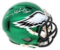 Carson Wentz Signed Philadelphia Eagles Chrome Riddell Speed Mini Helmet - WENMIN300 - Carson Wentz Signed Philadelphia Eagles Chrome Riddell Speed Mini Helmet product image