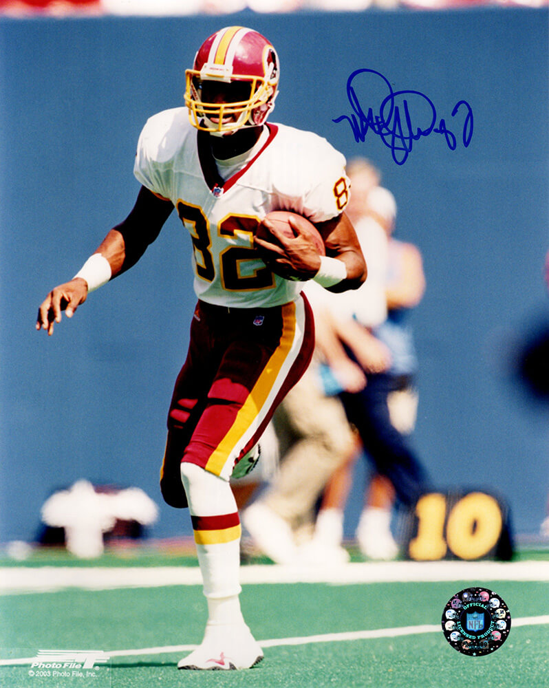 Michael Westbrook Signed Washington Football Team With Football 8x10 Photo - WES08P301 - Michael Westbrook Signed Washington Football Team With Football 8x10 Photo product image