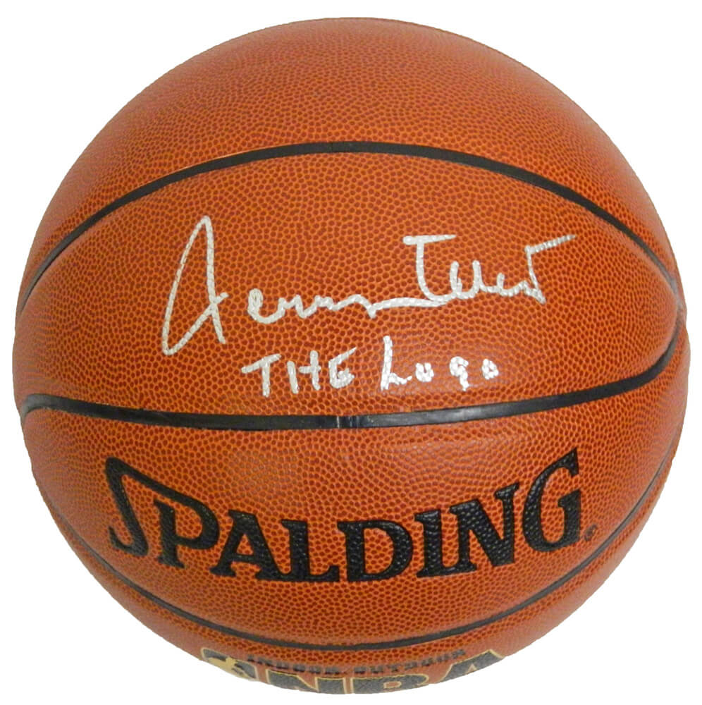 Jerry West Signed Spalding Indoor/Outdoor Basketball w/The Logo - WESBSK201 - Jerry West Signed Spalding Indoor/Outdoor Basketball w/The Logo product image
