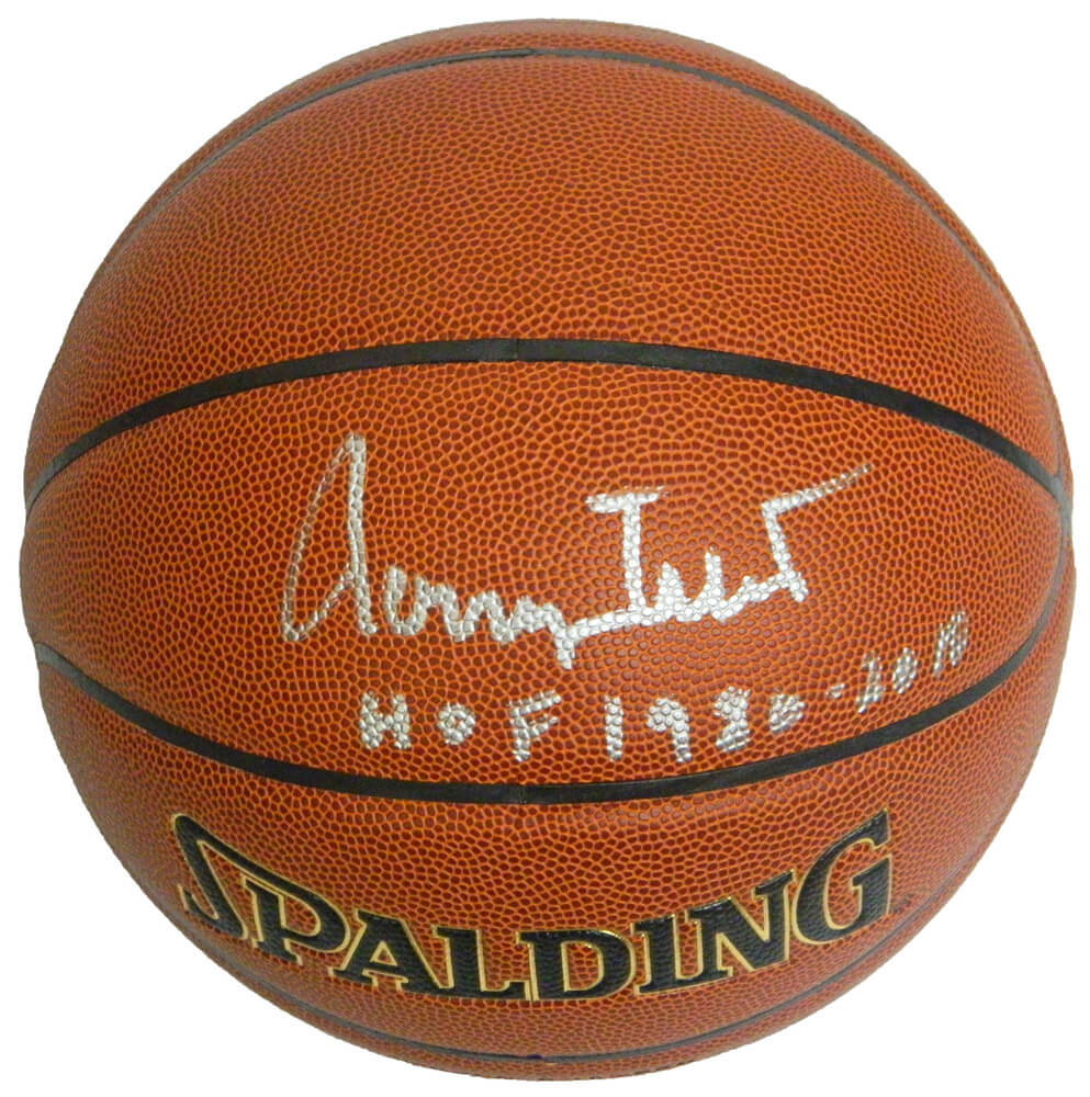Jerry West Signed Spalding NBA Indoor/Outdoor Basketball w/HOF 1980, 2010 - WESBSK204 - Jerry West Signed Spalding NBA Indoor/Outdoor Basketball w/HOF 1980, 2010 product image
