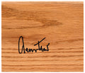 Jerry West Signed 5×6 Floor Piece - WESFLO200 - Jerry West Signed 5×6 Floor Piece product image