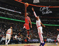 Coby White Signed Chicago Bulls Red Jersey Lay-Up vs Hawks 8x10 Photo - (Fanatics) - WHI08P200 - Coby White Signed Chicago Bulls Red Jersey Lay-Up vs Hawks 8x10 Photo - (Fanatics) product image