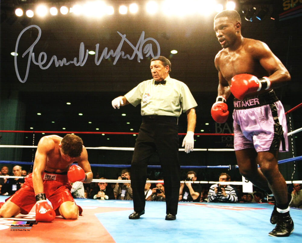 Pernell Whitaker Signed Boxing Action 8x10 Photo - WHI08P500 - Pernell Whitaker Signed Boxing Action 8x10 Photo product image